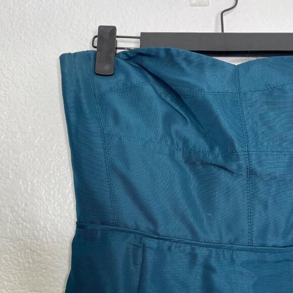 J.Crew Womens Dress Size 4 Blue Strapless Cutout Short Mini Sweetheart Neck - Picture 5 of 13